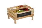 Stackable crate with blackboard