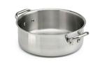 Aluninox induction saucepan with 2 handles in aluminium and stainless steel