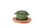 Mini casserole dish 10 cm in cast iron - green