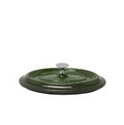 Oval green cast iron lid