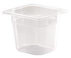 Gastronorm container 1/6 in polypropylene. Height 15 cm