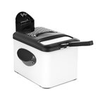 Electric fryer 3.5l white lacquered steel