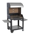 Wood barbecue - 94 cm - with a hood