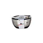 Pastry bowl stainless steel silicone 20 cm with lid