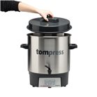 Digital stainless steel Tom Press steriliser with a tap - small model - 16 litres