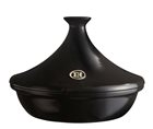 Ceramic tajine 32 cm, for 6 to 10 people anthracite charcoal Emile Henry