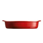 Ultimate oval oven dish 41 cm in red ceramic Grand Cru Emile Henry