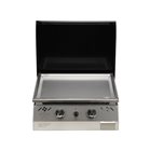 Plancha gas 6 kW stainless steel plate 55x45 coating stainless steel anti-trace hood black