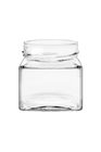 212 ml square glass jar with capsule with high skirt 66 mm by 24
