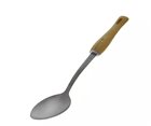 Full serving spoon in stainless steel wood handle
