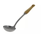 Stainless ladle with wooden handle