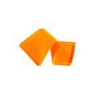Orange silicone tray for fruit leather in dehydrator