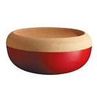 Fruit and onion conservation bowl red cork tray Grand Cru Emile Henry