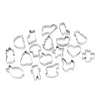 Set of 18 Christmas assorted stainless steel cookie cutters