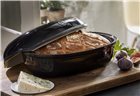 Artisan loaf mold with lid large in charcoal gray ceramic Emile Henry