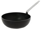 Curved induction sauté pan 28 cm non-stick ultra resistant stainless steel tail made in France