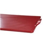 Oven plate and barbecue in square ceramic 35 cm red Grand Cru Emile Henry EXCLU