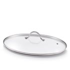 Lid oval glass 37 cm for fish pan
