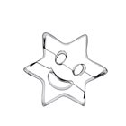 Set of 2 smile and star cookie cutters 6 cm