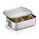 Meal box or lunch box 18 cm stainless steel