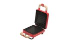 2 in 1 red non-stick waffle maker for waffles and sandwiches 600 W