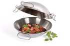 Induction stainless steel cataplana 36 cm 8 to 10 portions