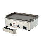 Electric plancha cast iron 20 mm 60x40 cm professional 3500 W stainless steel frame made in France