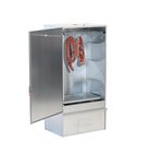 Cold galvanized meat and fish smoker with hinged door
