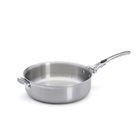 24 cm straight pan with removable 3-layer induction stainless steel handle made in France