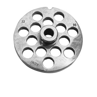 Stainless steel 16 mm plate for n° 32 grinders