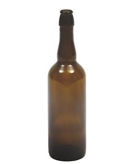 Smoked glass 75 cl beer bottle by 6