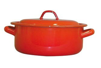 Orange stew pot, diameter 32 cm