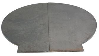 Floor plate for 71 cm wood burner oven