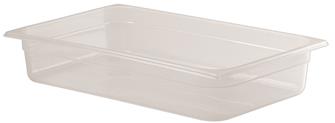 Gastronorm container 1/1 in polypropylene. Height 10 cm
