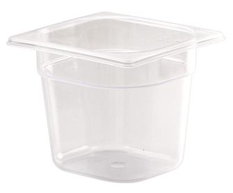 Gastronorm container 1/6 in polypropylene. Height 20 cm