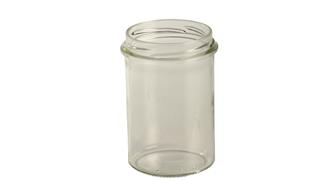 Glass jar with protective ring 228 ml by 12