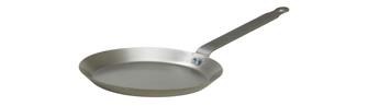Steel crepe pan for induction hobs. 24 cm.