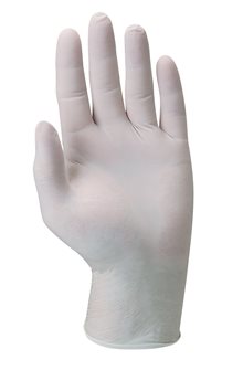 Disposable latex gloves size 8 / 9 M powder-free (per 100)