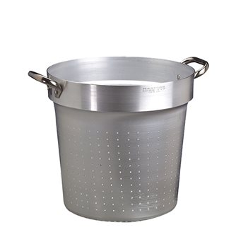 Round 40 cm aluminium strainer for cooking pot