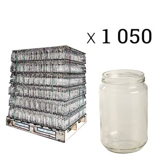 Glass honey jar - 1 kg - with twist off lid by 12