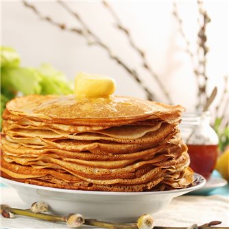 Recipe for pancakes with chestnut flour