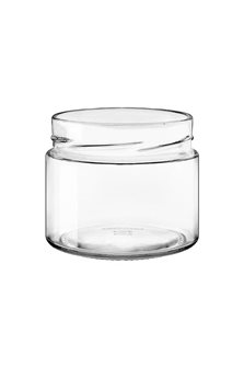 Glass jar 314 ml with TO 88 mm capsule with high skirt by 15