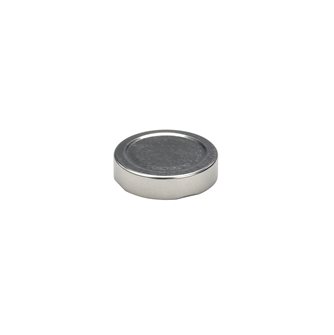 Capsule for Jar High Skirt diam 58 mm silver color set of 24