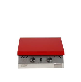 Plancha gas 6 kW stainless steel plate 55x45 red lid