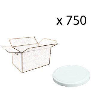 82mm diameter white twist off capsules per 750 carton