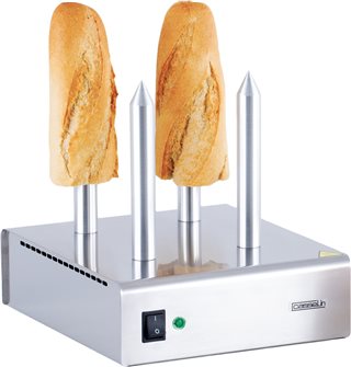Professional bread warmer for hot dog sandwiches