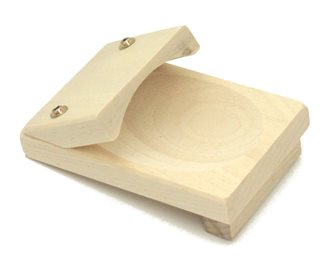 Clog opener oyster in beech 12x8 cm, made in France
