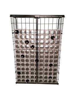 108 bottle rack with closing cabinet