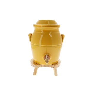 Yellow stoneware vinegar maker - 3.5 litres